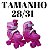 Patins De 4 Rodas Rosa Elite Tamanho:28/31 - Imagem 3