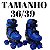 Patins De 4 Rodas Azul Elite Tamanho:36/39 - Imagem 2