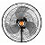 Ventilador 45 cm Coluna Preto 75w Voltagem:220V - Imagem 4