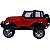 Carrinho de Controle Remoto Jipe Recarregavel  Cor:Vermelho - Imagem 6