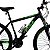 Bicicleta Aro 29 21 Marchas Freio a Disco Aço Carbono :Verde - Imagem 2