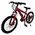 BICICLETA ARO 20 21 MARCHAS Cor:VERMELHO - Imagem 1
