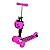 PATINETE INFANTIL 3 RODA 3EM1 JOANINHA CESTO E LUZ Cor:Rosa - Imagem 5