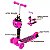 PATINETE INFANTIL 3 RODA 3EM1 JOANINHA CESTO E LUZ Cor:Rosa - Imagem 2