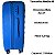 Mala De Viagem Rodinha ABS  Media 23kg  Rígida Cor:Azul bb - Imagem 2