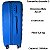Mala De Viagem de Rodinha ABS G 28kg  Rígida Cor:Azul BB - Imagem 2