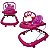 Andador Musical Infantil Bebe Styll - Menina Cor:Rosa - Imagem 1