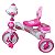 Triciclo infantil com som e luz suporta até 25 kg Cor:Rosa - Imagem 5