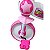 Triciclo infantil com som e luz suporta até 25 kg Cor:Rosa - Imagem 3