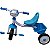 Triciclo infantil pedal com som e luz suporta 25 kg Cor:Azul - Imagem 1