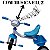 Triciclo infantil pedal com som e luz suporta 25 kg Cor:Azul - Imagem 2