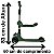 Patinete Inf. 2 Em 1 Com Assento e Luz e Som forte Cor:Verde - Imagem 2