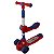 Patinete Infa. 2 Em 1 Com Assento e Luz LED Som Cor:Vermelho - Imagem 1