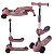 Patinete Inf 2 Em 1 Com Assento e Luz LED Som forte Cor:Rosa - Imagem 2