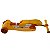 Patinete Inf 2 Em 1 Com Assento e Luz LED Som  Cor:Amarelo - Imagem 6