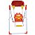 Balanço jardim luz e som, Crianças Suporta 25kg Cor:Vermelho - Imagem 1