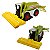 Trator agrícola de plástico  12cm  Modelo:colheitadeira 01 - Imagem 1