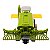Trator agrícola de plástico  12cm  Modelo:colheitadeira 01 - Imagem 2