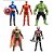 Kit 5 Bonecos Vingadores 15cm de altura articulado com Led - Imagem 4