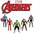 Kit 5 Bonecos Vingadores 15cm de altura articulado com Led - Imagem 2