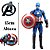 Kit 5 Bonecos Vingadores 15cm de altura articulado com Led - Imagem 8