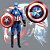 Kit 5 Bonecos Vingadores 15cm de altura articulado com Led - Imagem 3