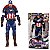 Boneco 30cm articulado com som, led Personag:Capitão America - Imagem 1