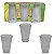 Jogo com 03 copos vidro 300ml liso ref elv1064 Elite - Imagem 1