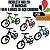 BICICLETA ARO 20 21 MARCHAS Cor:VERDE/AGUA - Imagem 6