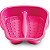 BACIA PEDICURE ROSA ARQPLAST COM PONTOS CONVEXOS - Imagem 1