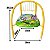 Cadeirinha Infantil Metal Suporta 25kg Reforçada Cor:Amarelo - Imagem 2