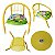 Cadeirinha Infantil Metal Suporta 25kg Reforçada Cor:Amarelo - Imagem 6