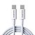 Cabo H'Maston Tipo C para Tipo C 5V-3A 1m Branco H88-4 - Imagem 4