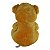 Ursinho De Pelúcia Com Coração Caramelo Antialérgico 24cm - Imagem 4