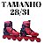 Patins Inline Roller De 4 Rodas Vermelho Elite Tamanho:28/31 - Imagem 2