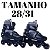 Patins Inline Roller De 4 Rodas Preto Elite Tamanho:28/31 - Imagem 2