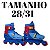 Patins Inline Roller De 4 Rodas Azul Elite Tamanho:28/31 - Imagem 2