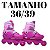 Patins Inline Roller De 4 Rodas Rosa Elite Tamanho:36/39 - Imagem 2