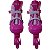 Patins Inline Roller De 4 Rodas Rosa Elite Tamanho:36/39 - Imagem 6