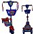 Patinete Infantil 03 Rodas Com Cesta,Som e Luz Patrulha Azul - Imagem 3