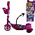 Patinete Infantil 03 Rodas Com Cesta,Som e Luz Patrulha Rosa - Imagem 5