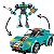 Bloco De Montar Brinquedo Speed Racing 196 pç 2em1 Car mod:4 - Imagem 2