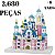 Bloco De Montar 2680 Pç Brinquedo Castelo - Imagem 3