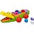 Brinquedo Jacaré Didático Com Blocos Para Bebê Encaixar Colorido - Imagem 2