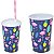 COPO PLÁSTICO COM TAMPA E CANUDO LABEL FLAMINGO – 550ML - Imagem 5