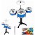 Bateria Brinquedo Musical World Infantil Rock Star 4 Pcs - Imagem 4