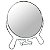 Espelho de aumento dupla face 11cm, 360º, 5' polegada - Imagem 3