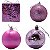 Kit Decoração Enfeite de Natal 6cm 20 Unidade Rosa - Imagem 3