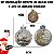 Kit Decoração Enfeite de Natal 8cm e 4cm 30 Unidade Dourado - Imagem 2