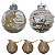 Kit Decoração Enfeite de Natal 8cm e 4cm 30 Unidade Dourado - Imagem 4